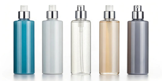 Five bottles of top-rated high-performance hair care shampoo.