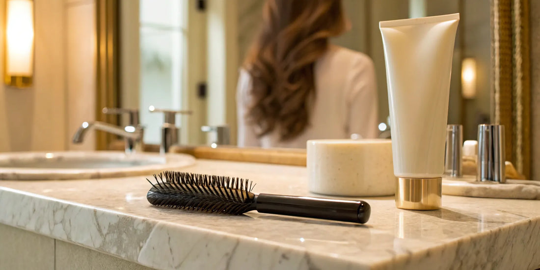 Heat protectant blowout cream for a smooth, damage-free blowout.