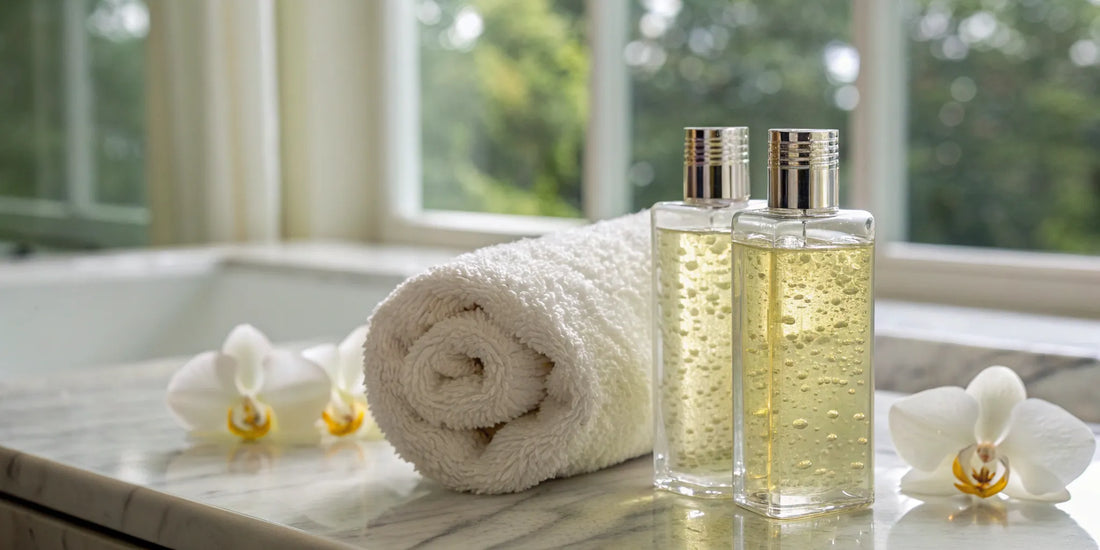 Shampoo and conditioner bottles for every hair type.