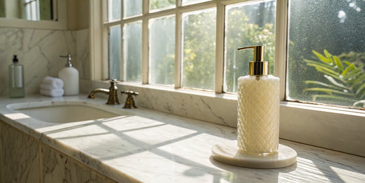 A bottle of a clean hair product, a smart buy based on its pure ingredients.