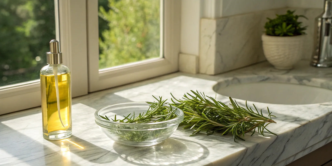 How to use rosemary and grapeseed oil for hair growth.
